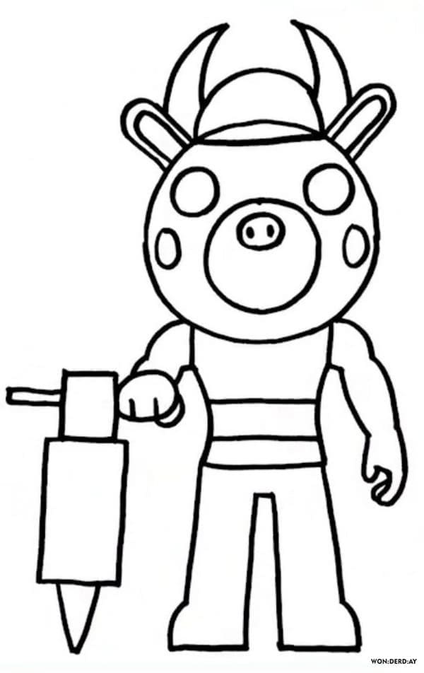 Robby From Piggy Roblox Printable For Kids