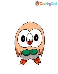 Rowlet Drawing Is Made In 11 Simple Steps Coloring Page