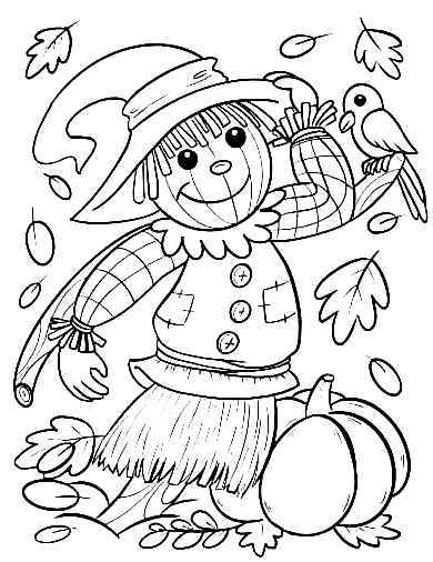 Scarecrow Excellent Printable For Kids