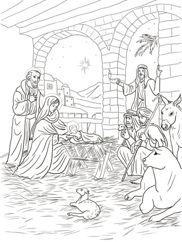 Shepherds Come To See Baby Jesus