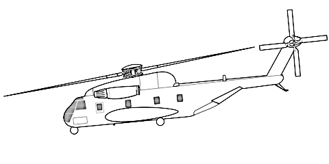 Sikorsky CH-53 Sea Stallion Helicopter Image For Kids