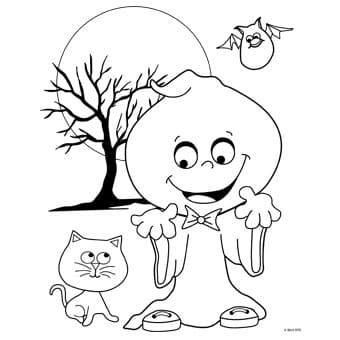 Silly Halloween Free Printable Coloring Page