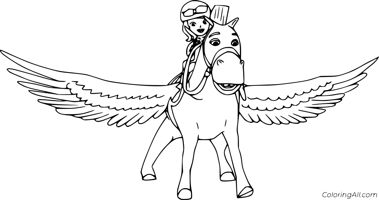 Sofia Riding A Pegasus