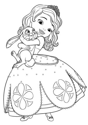 Sofia The First Printable For Kids