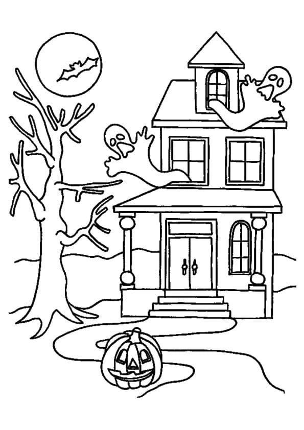 Spooky Halloween House In October