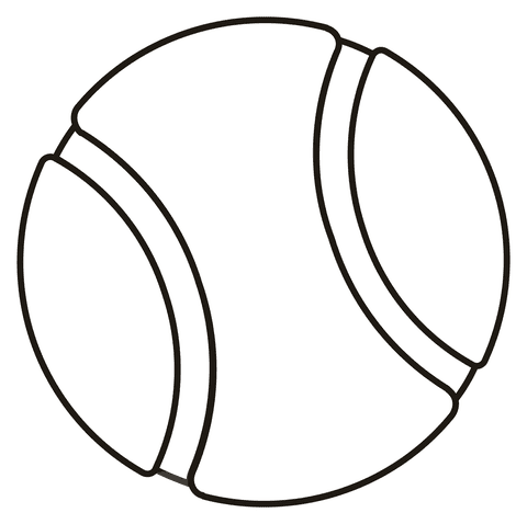 Tennis For Kids Image Coloring Page