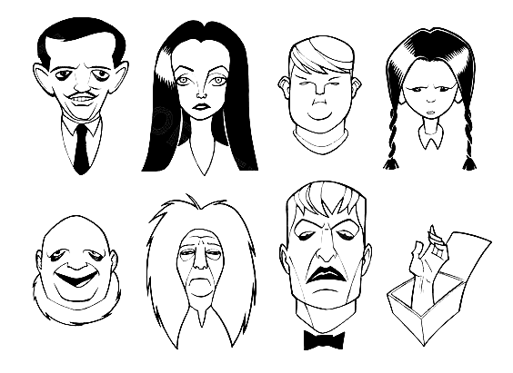 The Addams Family Printable Picture