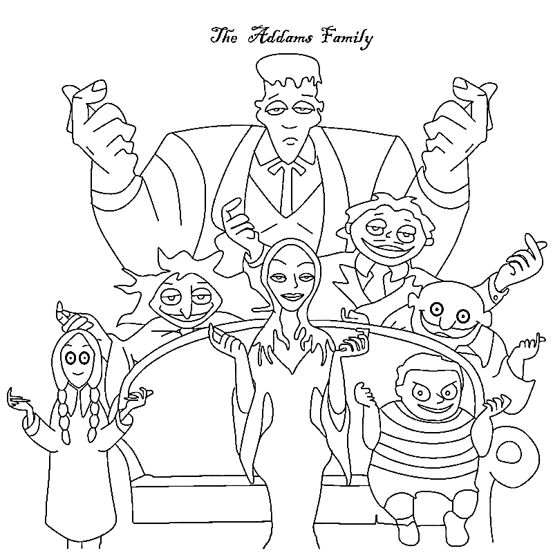 The Addams Family Printable