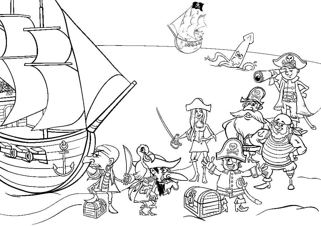 The Robbers Have Plundered A Lot Of Gold Coloring Page