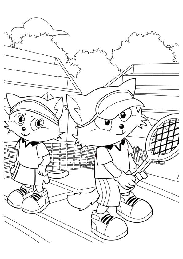 The Tennis Tournament Between Cats