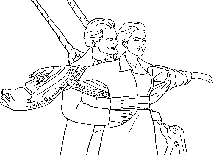 Titanic Lovely Picture Coloring Page
