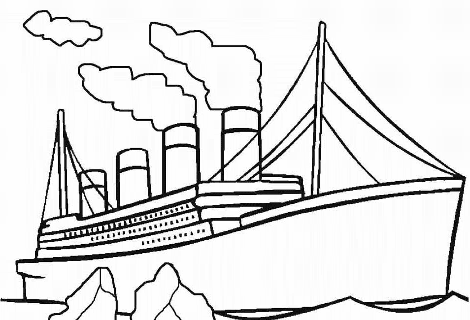 Titanic Sweet Image Coloring Page