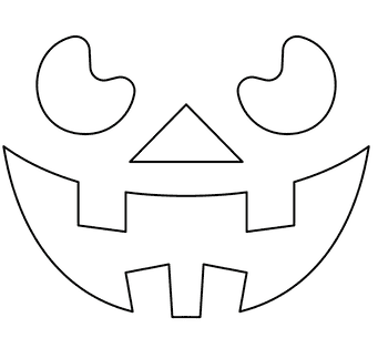 Toothy Grin Jack O’lantern Stencil Image For Kids