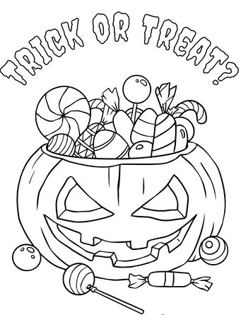 Trick Or Treat Drawing