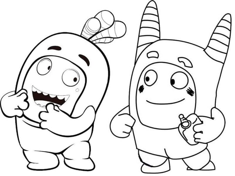 Two Oddbods Image For Kids