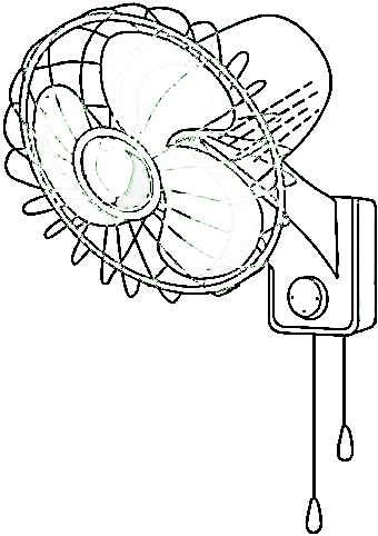 Wall Fan Image Coloring Page