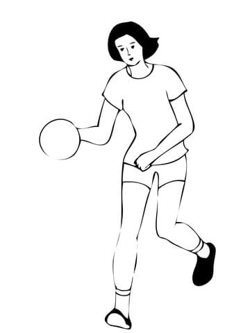 Woman Handball Player Image