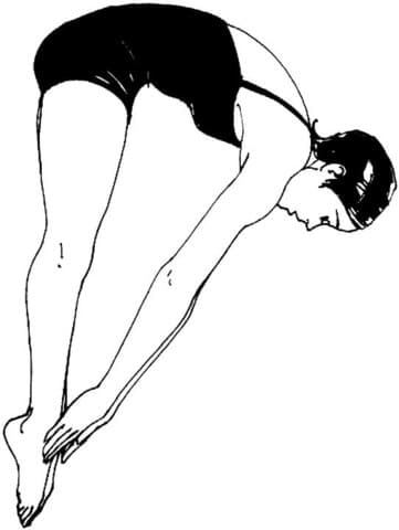 Woman Swimmer Coloring Page