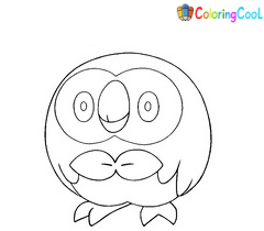 Rowlet Coloring Pages