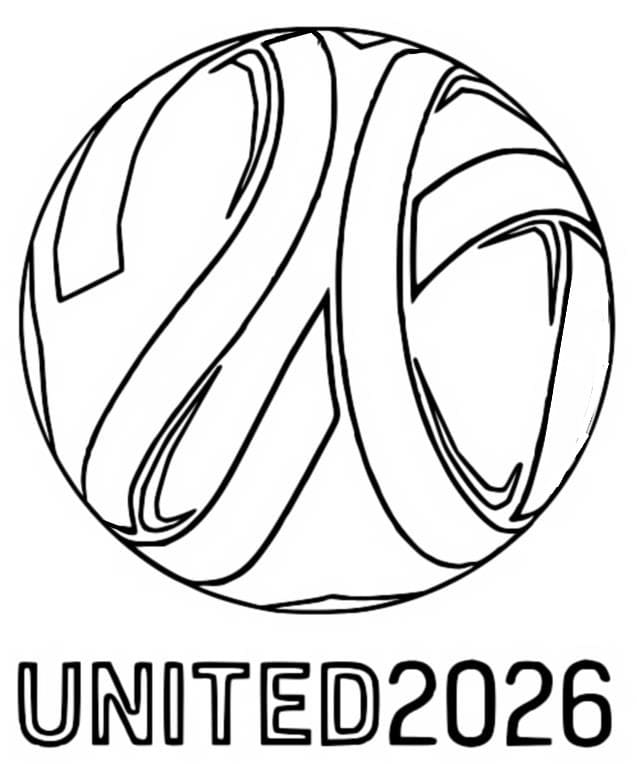 2026 Football World Cup Coloring Page
