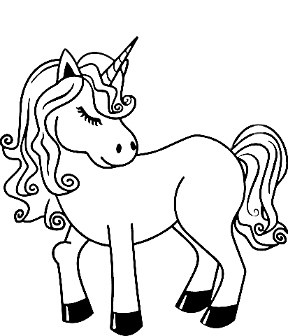 Adult Unicorn Coloring Pages