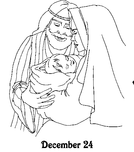 Advent For Kids Coloring Page