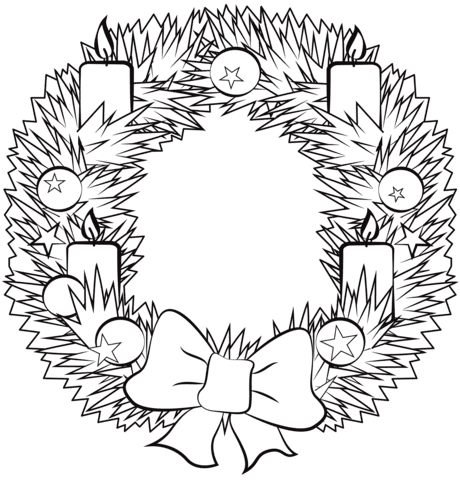 Advent Wreath Printable Picture