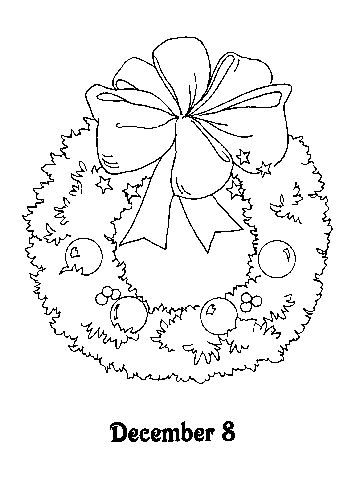 Advent Wreath Printable Printable Coloring Page