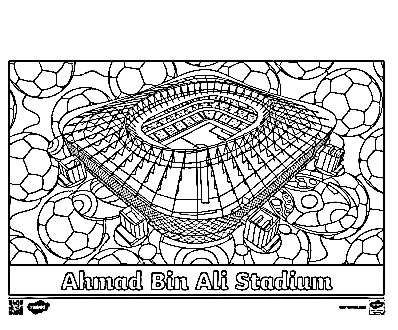 Ahmad Bin Ali Stadium Coloring Page