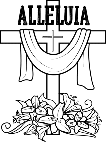 Alleluia Printable Coloring Page