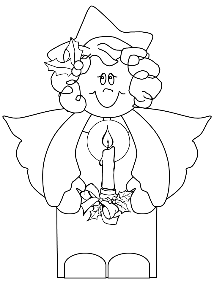 Angels Coloring Printable Coloring Page