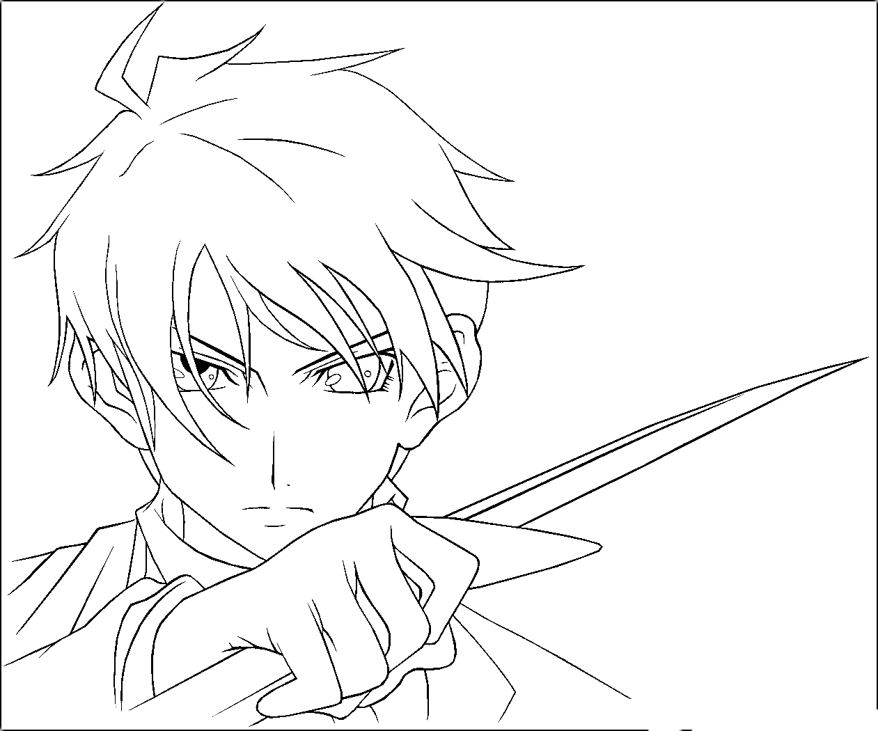 Anime character From Assassination Classroom Coloring Page