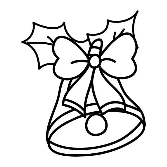 Best Christmas Bells For Kids Coloring Page
