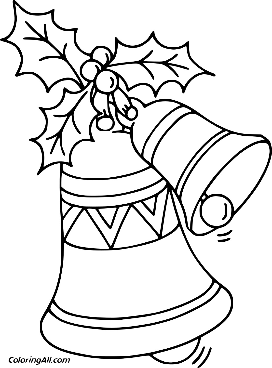 Big Bell And Small Bell For Children Coloring Page