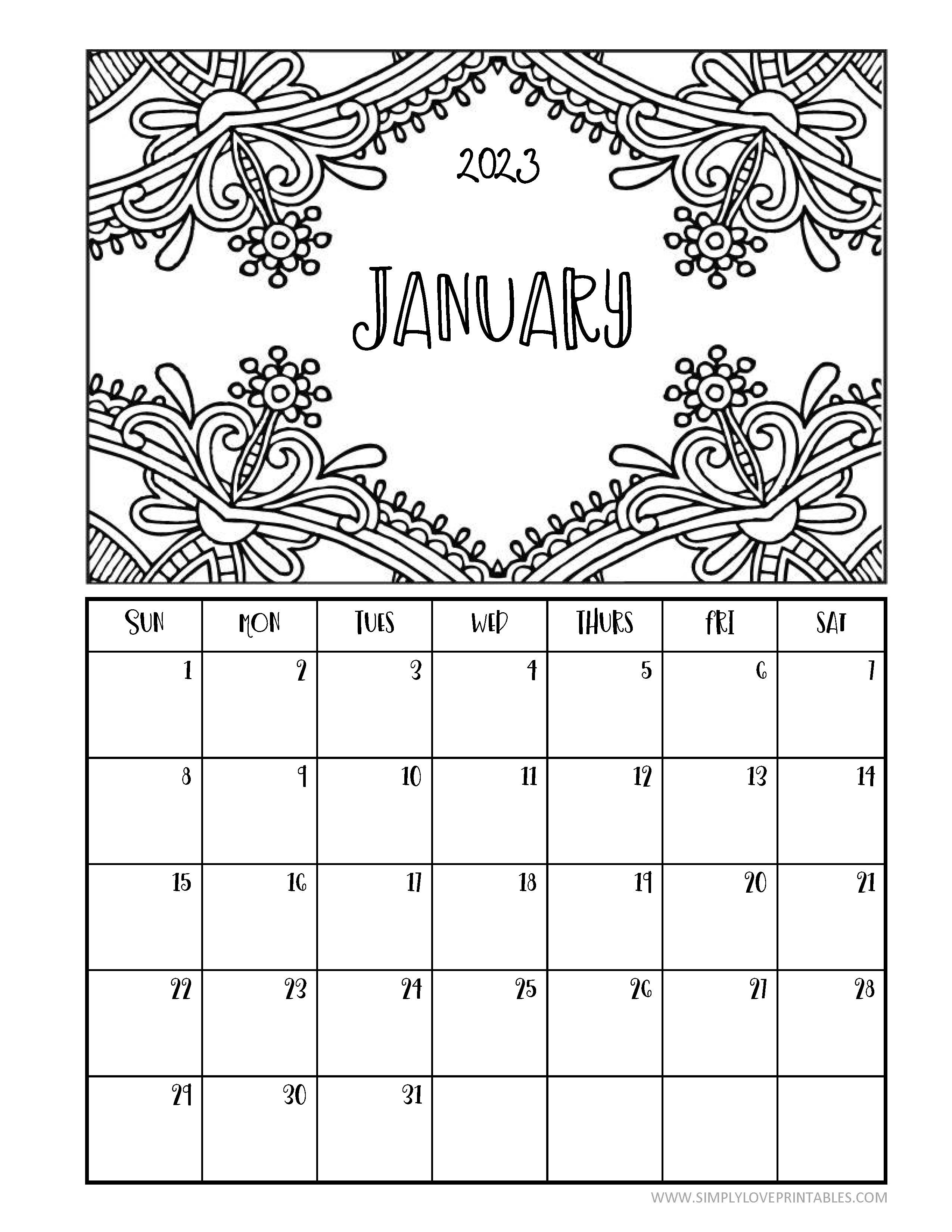 Calendar Image For Kids