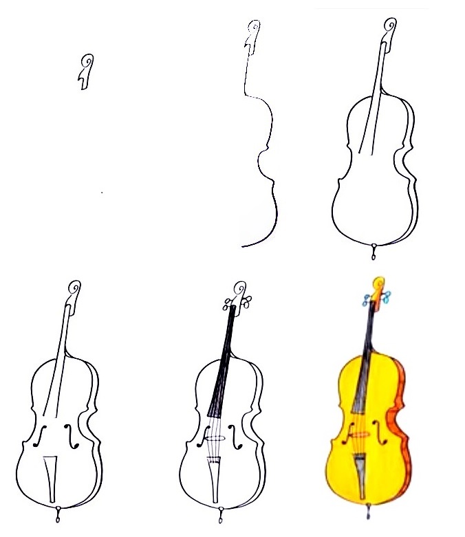 Cello-Drawing
