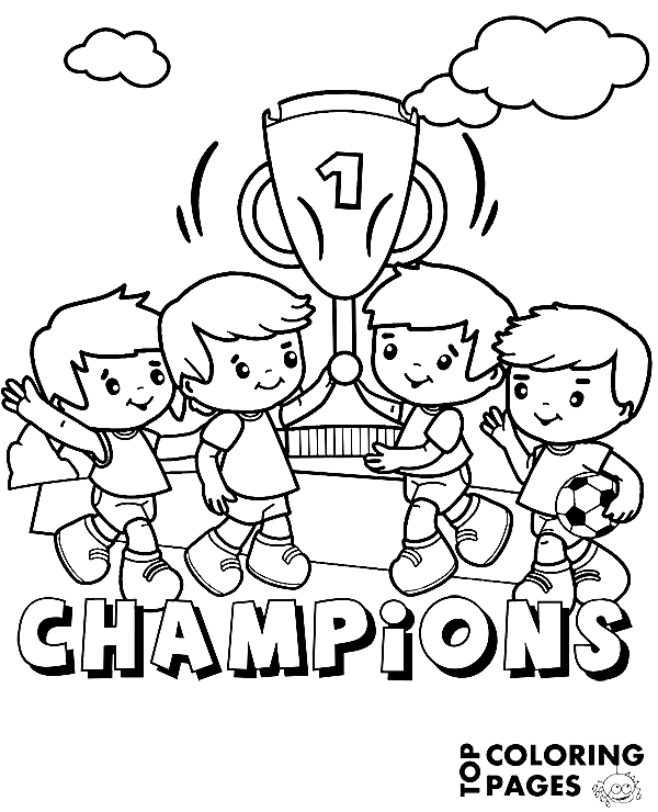 Champions Image For Children Coloring Page