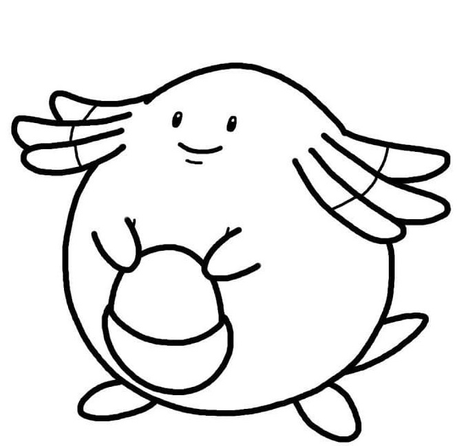 Chansey Coloring Pages