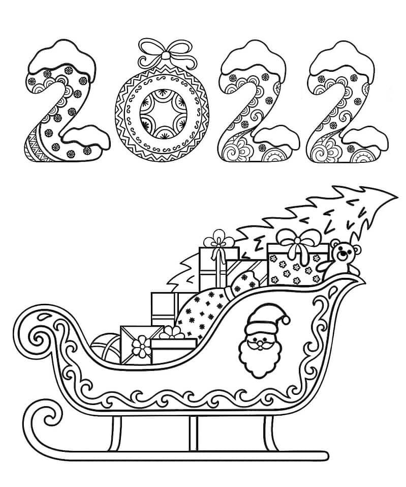 Christmas 2022 For Children Coloring Page