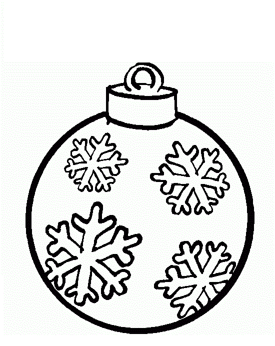 Christmas Ball Ornament Coloring Page
