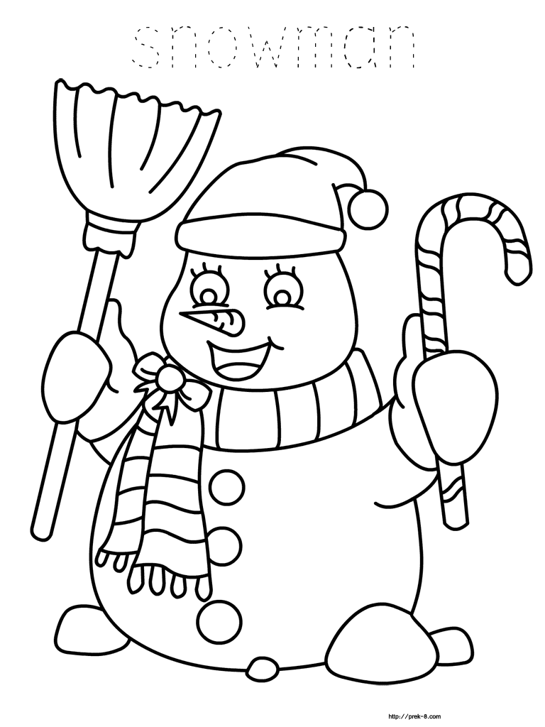 Christmas Card For Kids Image Coloring Page