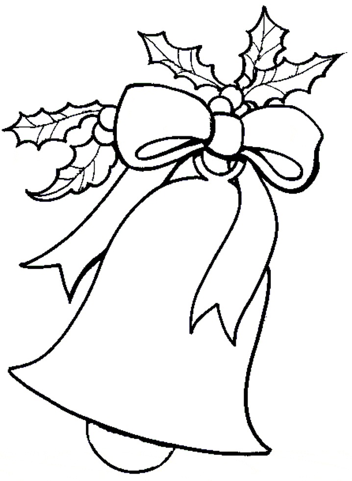 Christmas Bells Picture For Kids Coloring Page