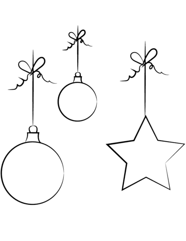 Christmas Cute Image For Kids Coloring Page