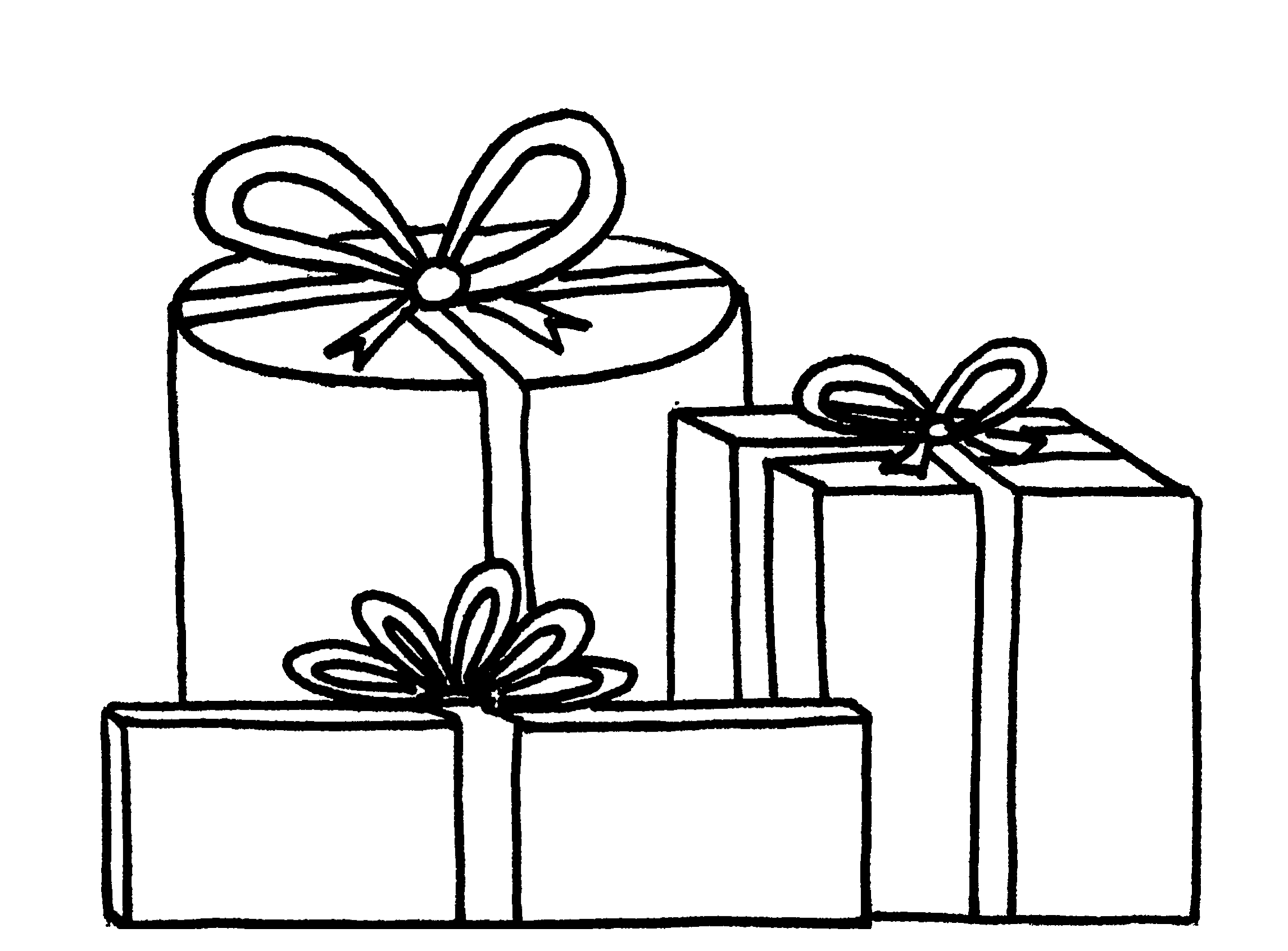 Christmas Gifts For Children Picture Coloring Page
