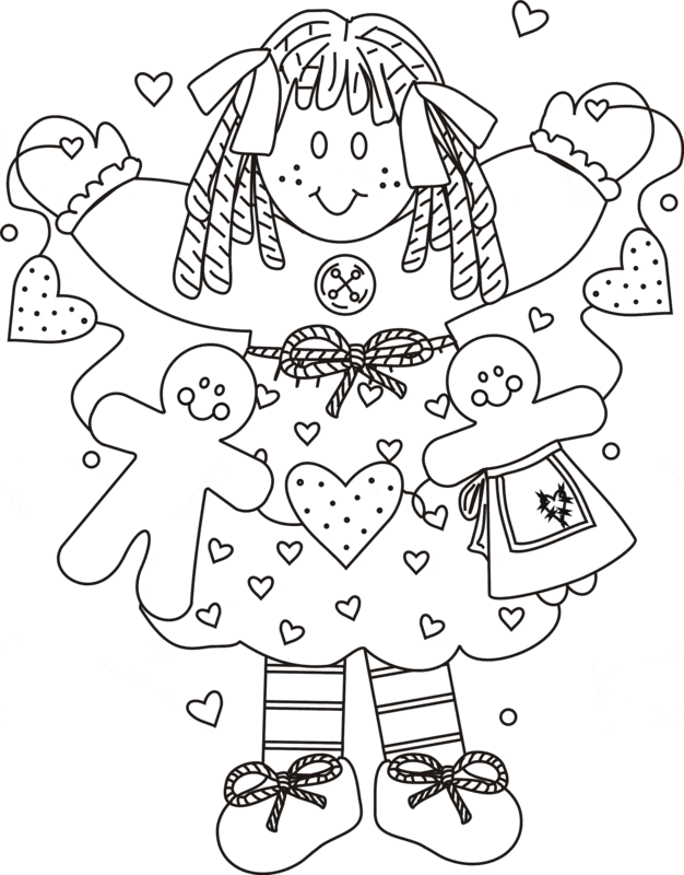 Christmas Gingerbread House Sweet Image Coloring Page