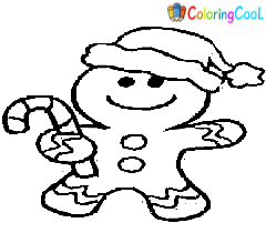 Christmas Gingerbread Coloring Pages
