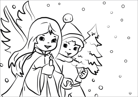 Christmas For Kids Coloring Page