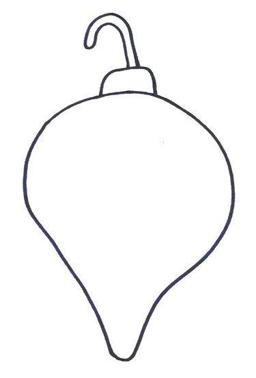 Christmas Light Bulb Picture For Kids Coloring Page