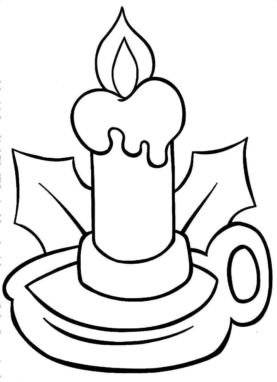 Christmas Light Bulb Picture Coloring Page