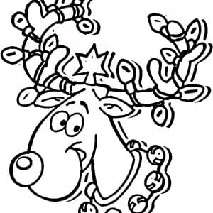 Christmas Lights Drawing For Kids Coloring Page